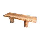 Bench in raw wood