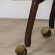 Vintage wooden and glass rolling trolley, 1960
