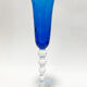 Saint Louis - Bubble. Blue champagne flute. Perfect condition