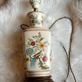 Pied de lampe décor oiseaux