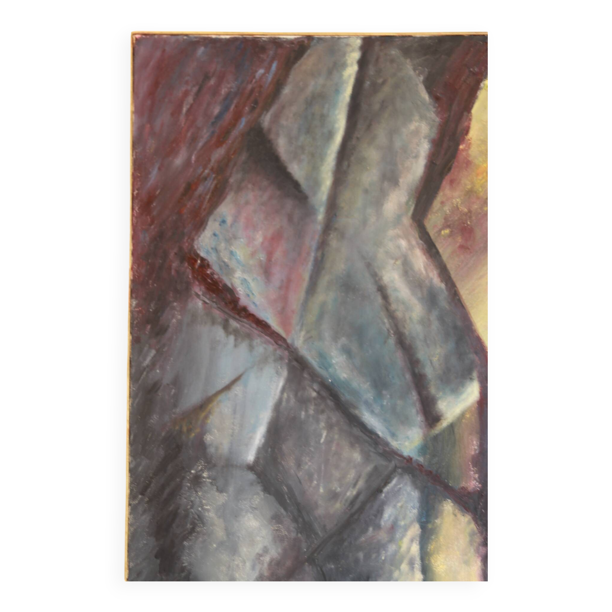 Large abstract art painting, 1970