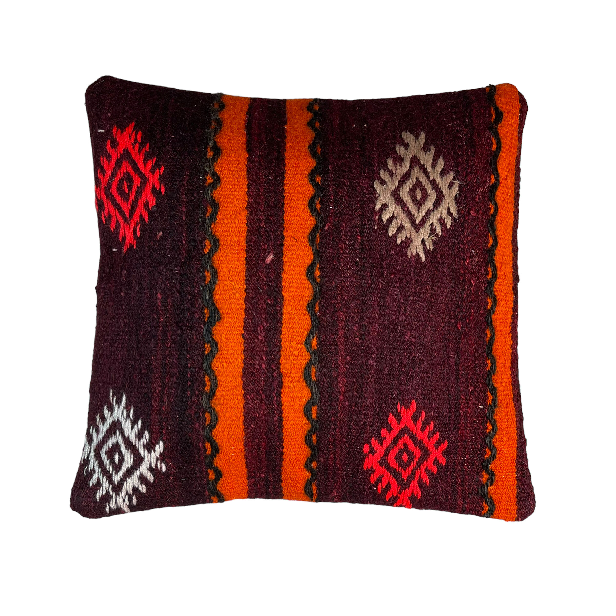 Vintage turkish kilim cushion cover 40x40cm
