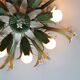 Vintage ceiling lamp, floral design, 1980s, Italy