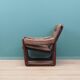 Leather armchair, Danish design, 1960s, manufactured by Genega Møbler