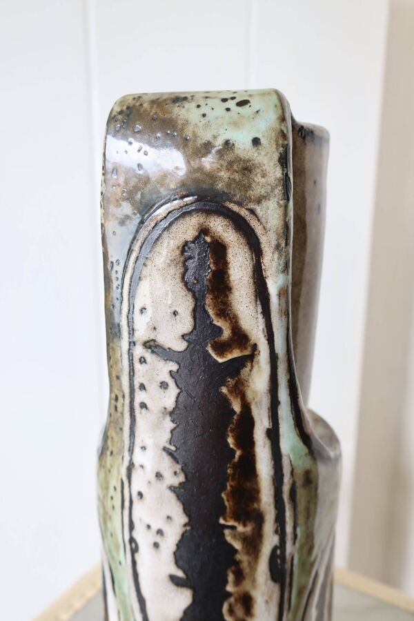 Paul Quéré & Ariane Mathieu Rare Pichet Zoomorphe Signé, Daté, Numéroté 3 sur 20