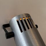 Pair of adjustable wall lights, brushed metal, France 1970