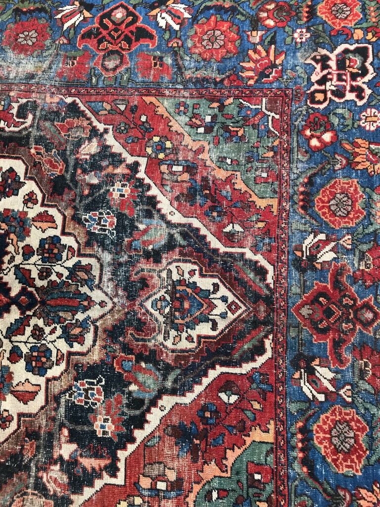 Carpet old persian bakhtiar made hand 176 x 300 cm