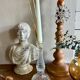 Glass candle holder