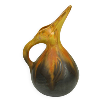 Pelican pitcher in stoneware, Métenier