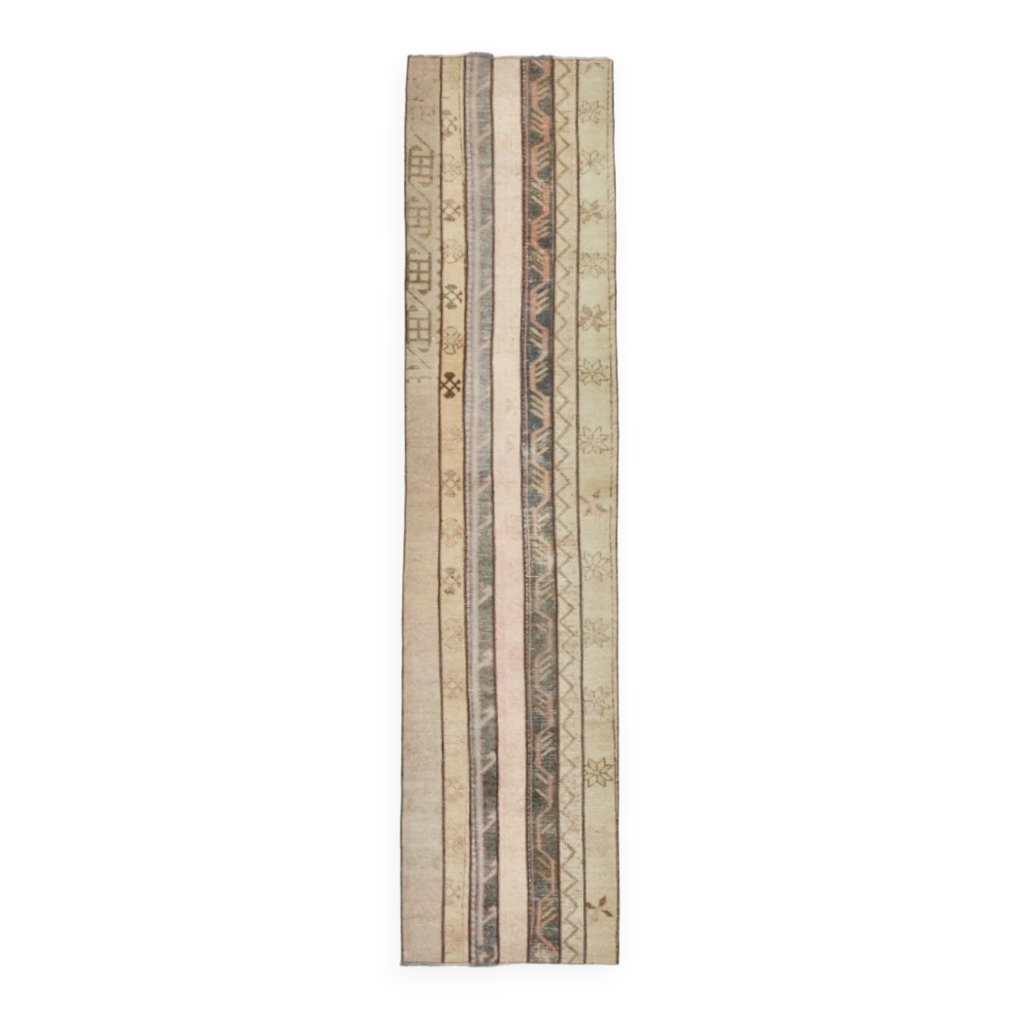 2x10 ethnic vintage runner rug, 72x321cm