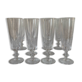 10 Baccarat champagne flutes