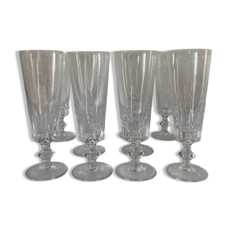 10 Baccarat champagne flutes