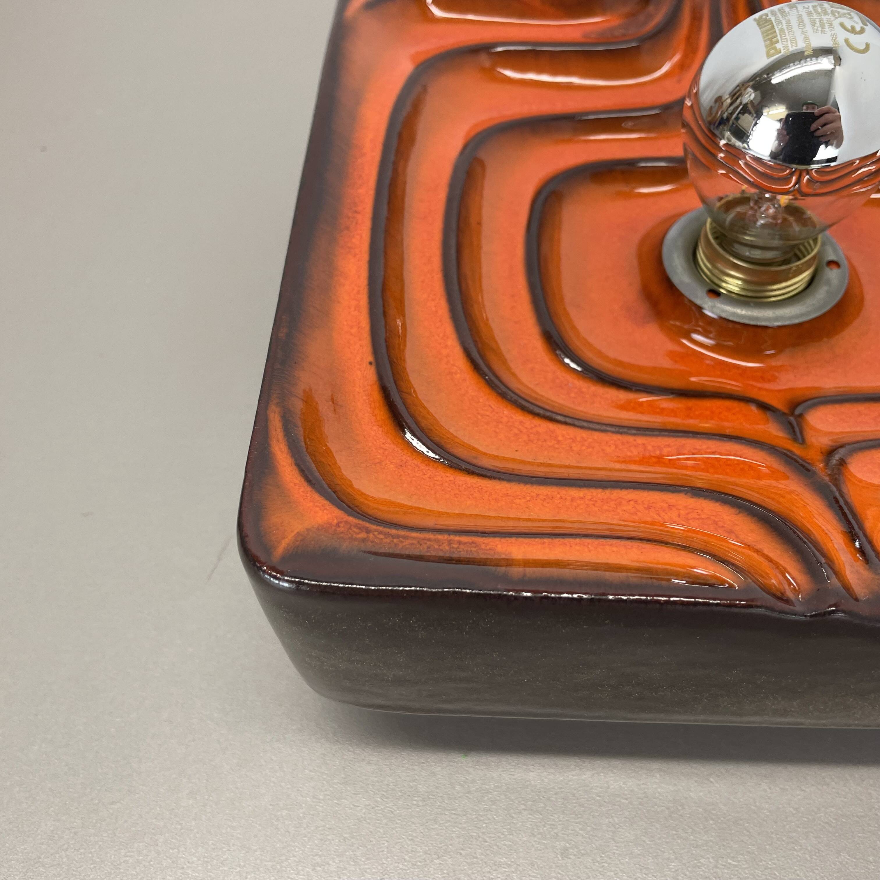 Cubic psychedelic pop art fat lava wall light by pan ceramics, germany, 1970