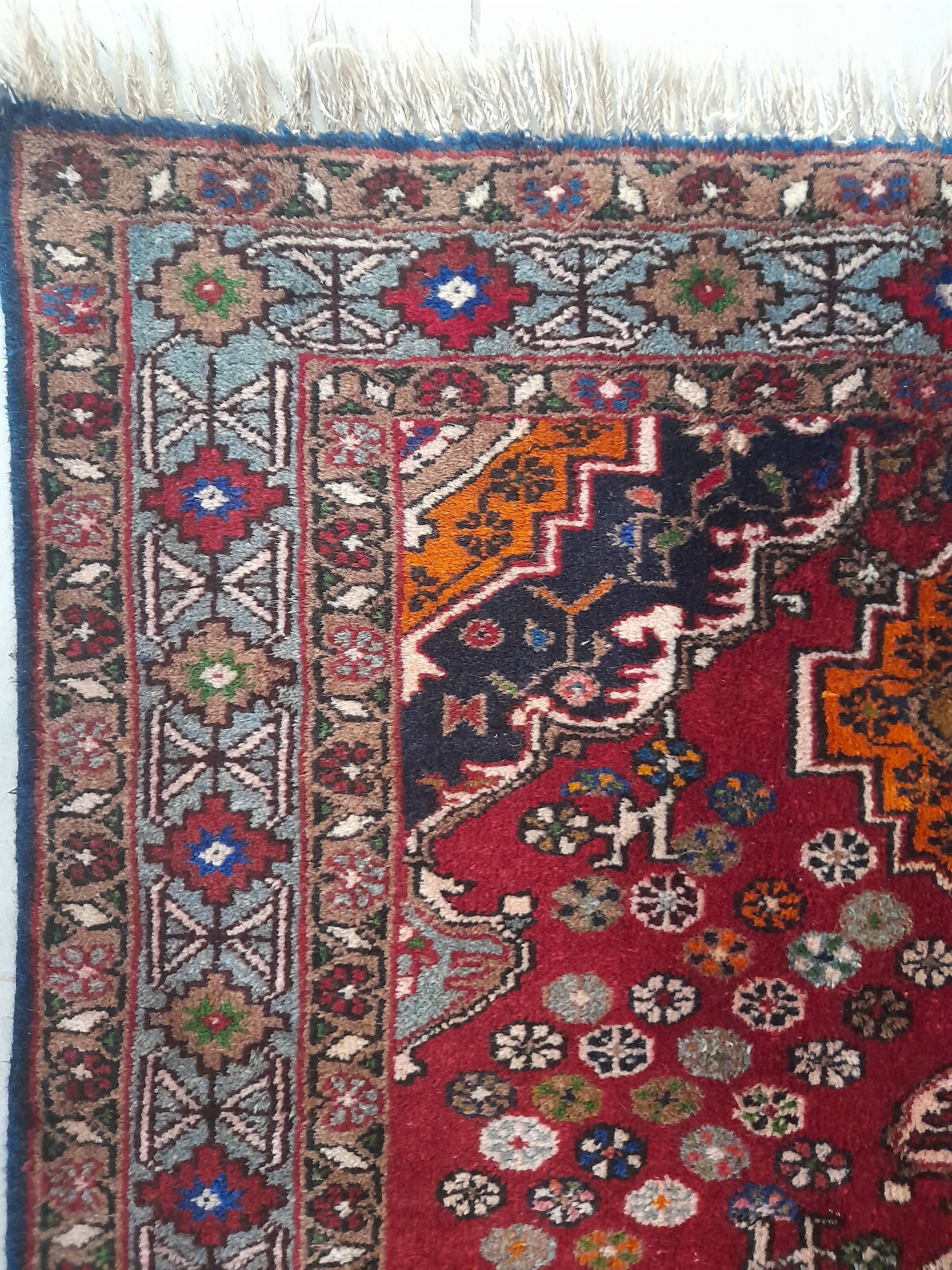 Persian carpet 166x106cm knotted hand