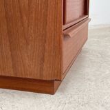 Teak bedside table/chest of drawers, 1960s