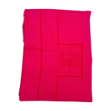 Drap lin rouge cerise