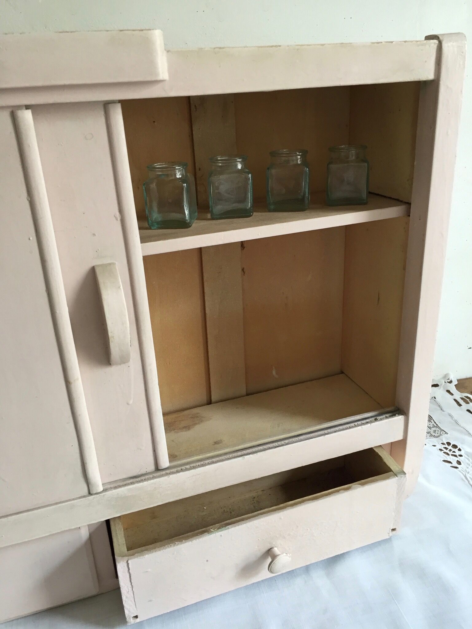 Toilet cabinet, bathroom vintage