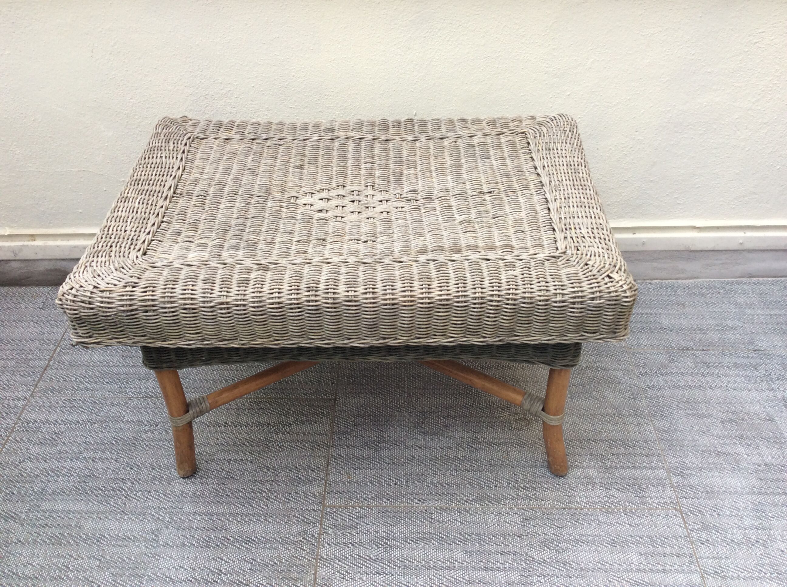 Rattan coffee table
