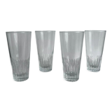 Set of 4 glasses with orangeade H: 12,5cm