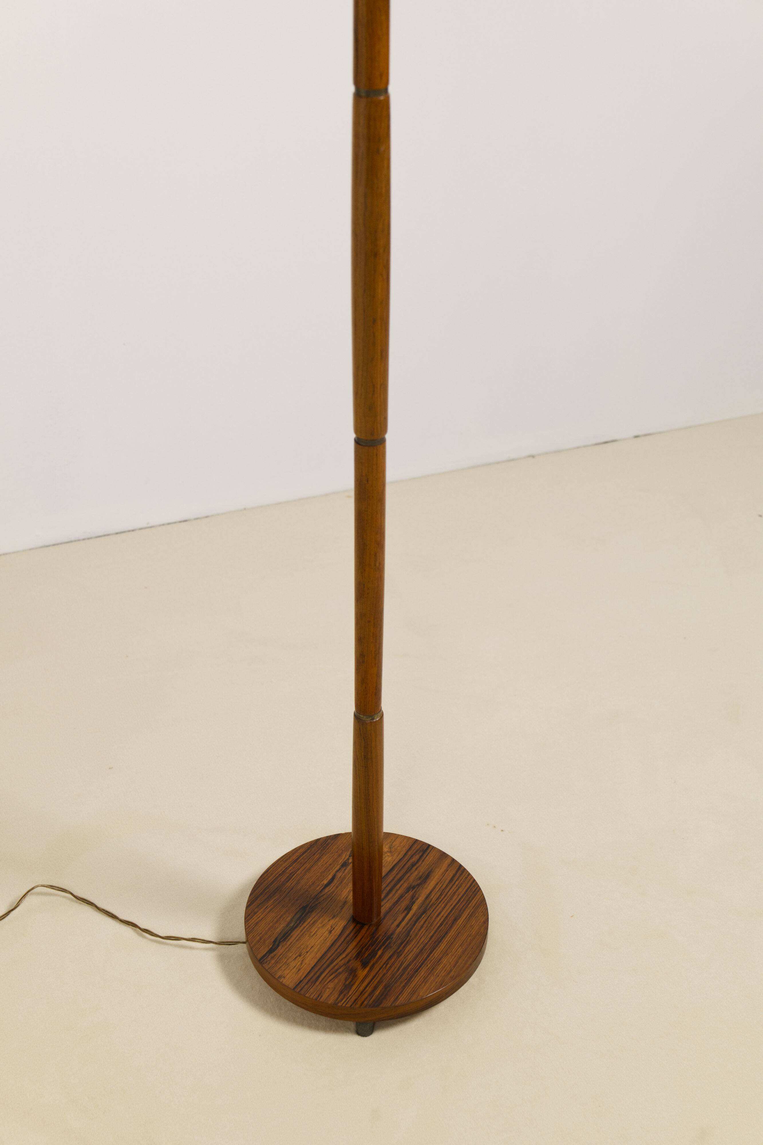 Rosewood floor lamp, Danish design, 1960s