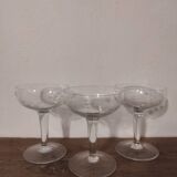 Set of 3 champagne glasses