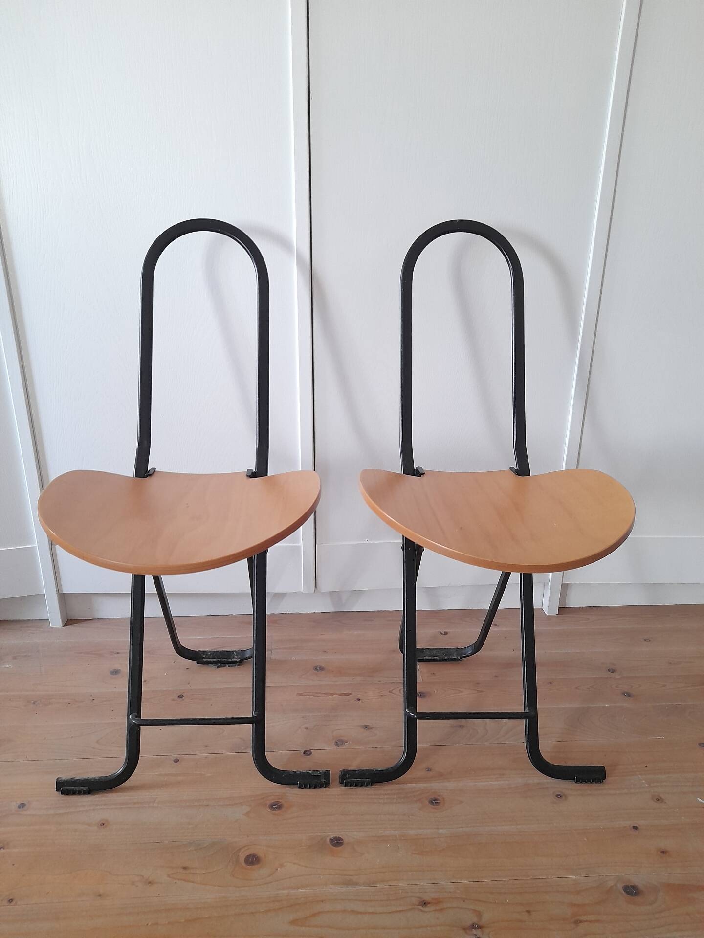 Set of 2 folding chairs Daphne by Gastone Rinaldi for Fly line