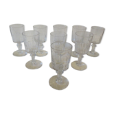 Suite of 11 nineteenth wine glasses