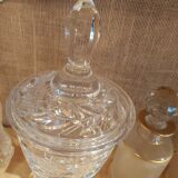 Cut crystal candy pot h 33 cm