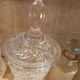 Cut crystal candy pot h 33 cm