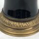 Black porcelain vase mounted on bronze, 20th
