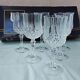 6 verres à pied en cristal