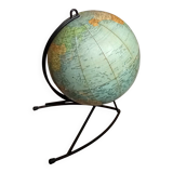 Old Girard and Barrère world map terrestrial globe