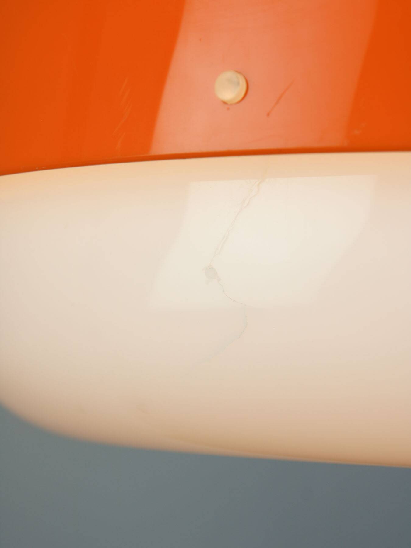 Rare XXL Orange Medusa Pendant Lamp from Guzzini, 1970s