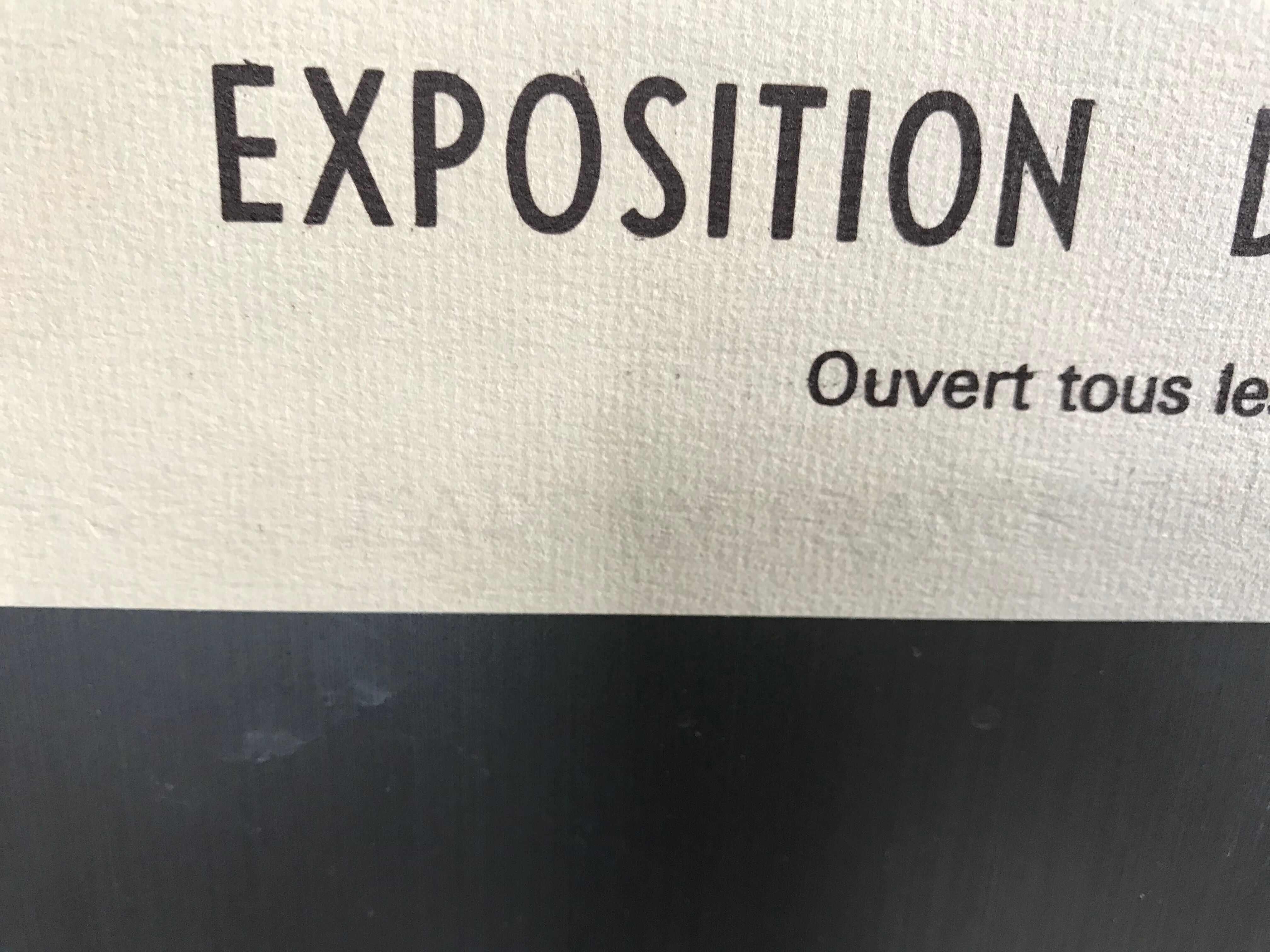 Exhibition poster 1974 Renoir Hotel Bristol