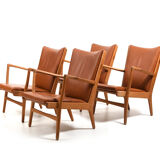 Set of 4 AP-16 armchair in oak by Hans Wegner 1951