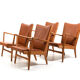 Lot de 4 fauteuils AP-16 en chêne par Hans Wegner