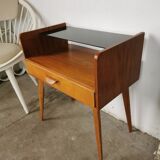 Bedside table, vintage side table 1960