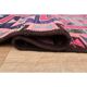 1970s Vintage Turkish Oushak Handmade Wool Cotton Pink Runner Rug 99x331