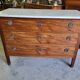 Louis xvi style mahogany 3-drawer chest of 19th century