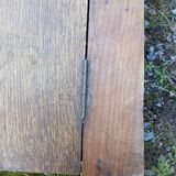 Coffre ancien en bois à clapet