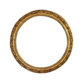 Cadre rond XIXe siècle bois stuc doré  diamètre 51 cm feuillure 42,8 cm SB