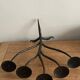 Brutaliser 5-branched mid century wrought iron candlestick – unique piece