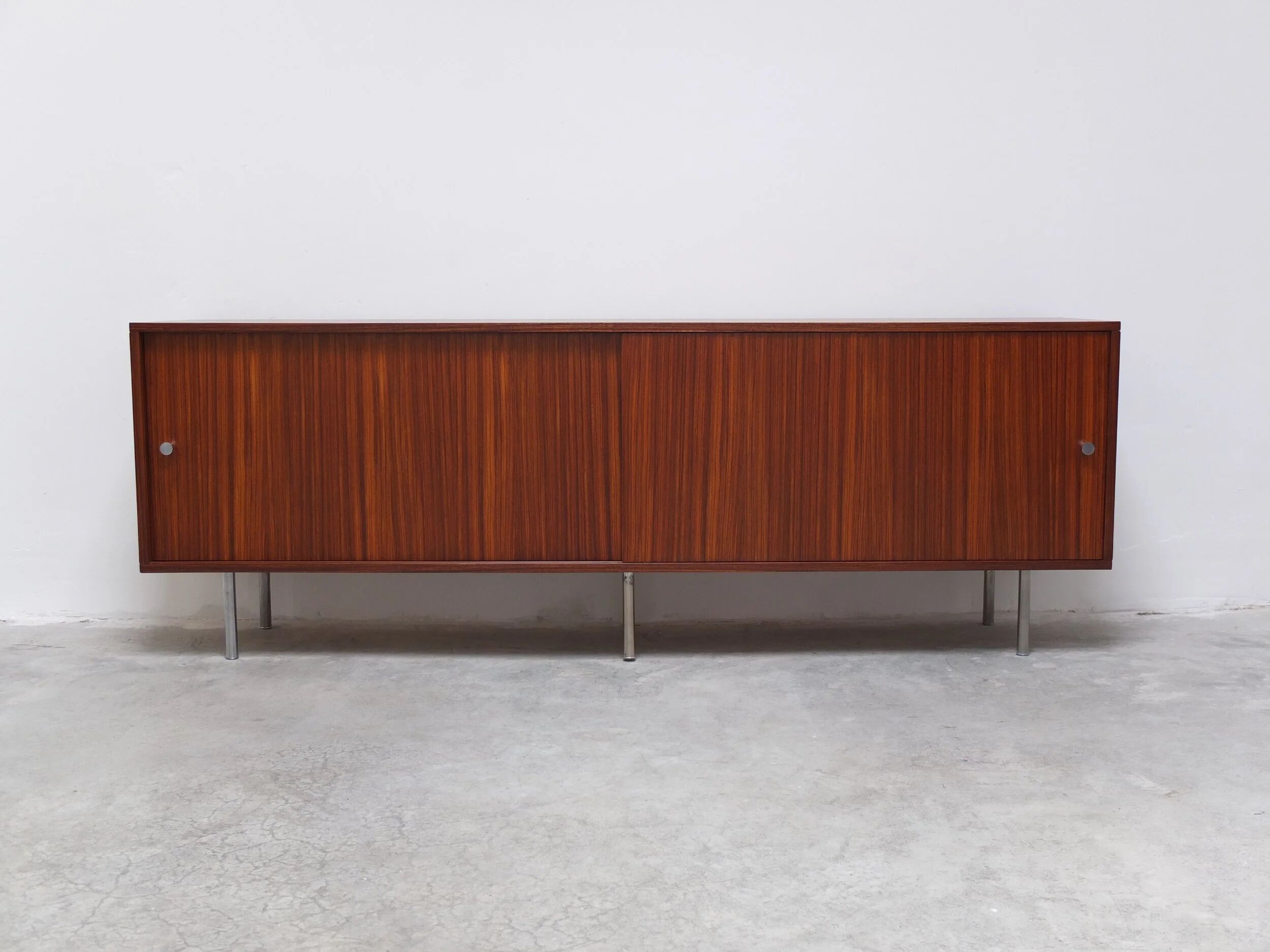 Large Zebrano sideboard by Alfred Hendrickx for Belform, 1960s