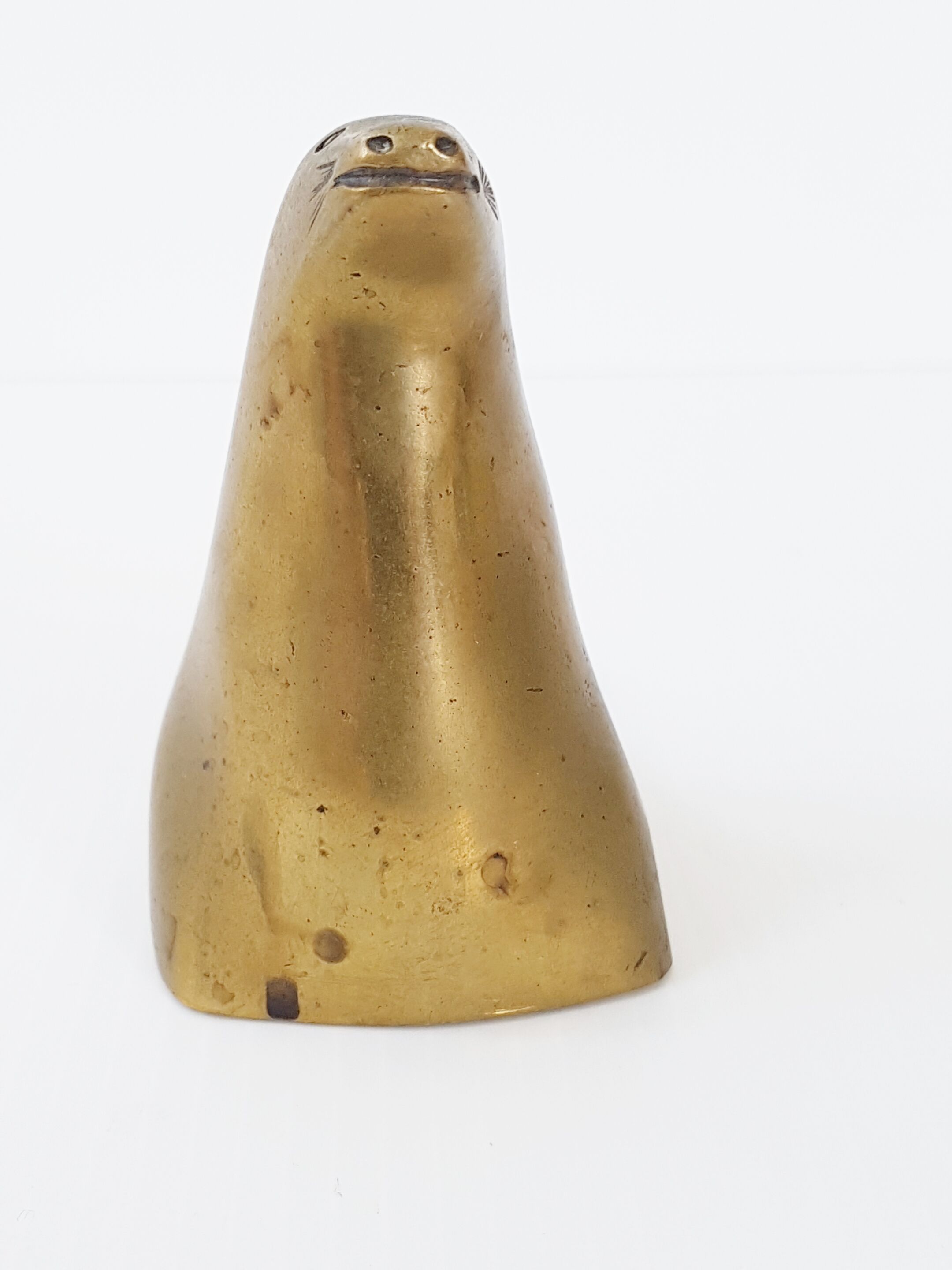 Gilt bronze sea lion 1970