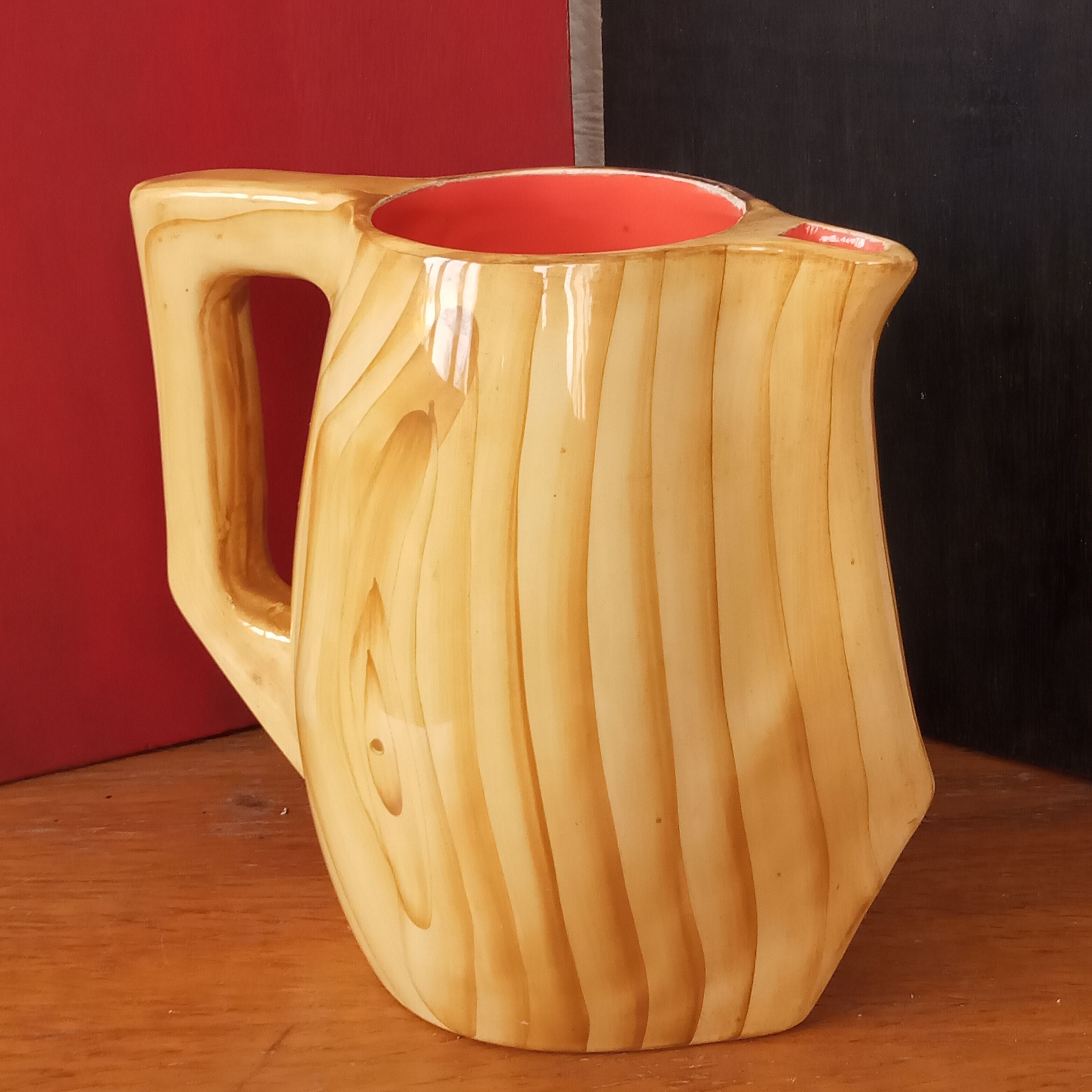 Pichet vallauris en céramique faux bois