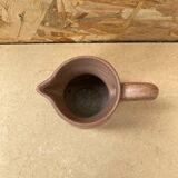 Antique VILLENAUXE Champagne Pitcher in Beige Ceramic Vintage