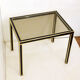 Paire de tables gigognes noir & or 1970'