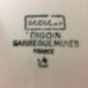 Plat de service rond estampillé « digoin sarreguemines » modèle  douglas
