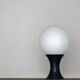 Large table lamp in the shape of a mushroom in white opaline glass by Stilnovo, 1960s.
