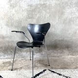 Fauteuil Butterfly noir par Arne Jacobsen pour Fritz Hansen